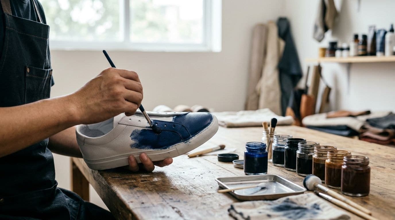 Nhuộm Và Đổi Màu Giày Da, Sneaker: Quy Trình Thẩm Thấu Hạt Màu Chuẩn Kỹ Thuật