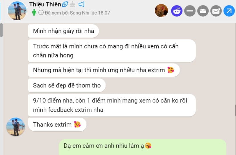 Kết quả dịch vụ Vệ Sinh Giày cho Minh Tuấn