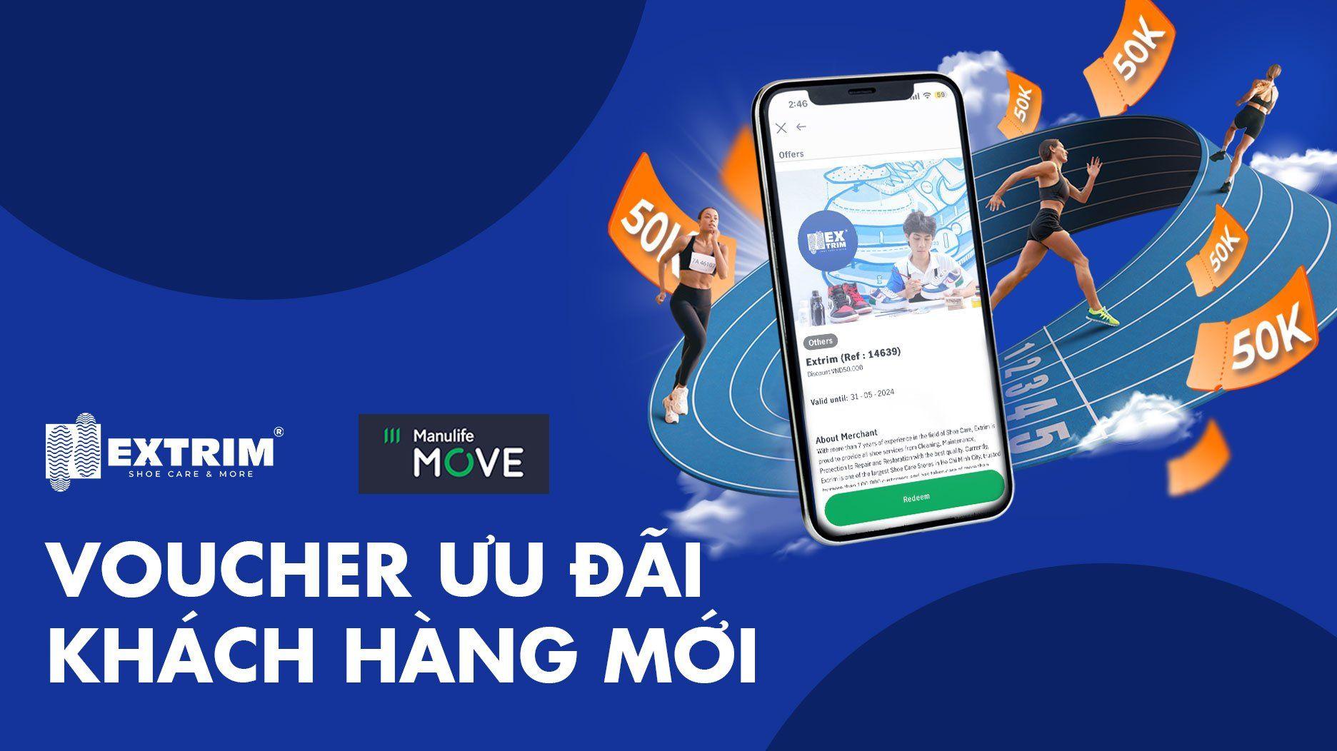 EXTRIM hợp tác MANULIFE MOVE mang đến ưu đãi hấp dẫn cho khách hàng