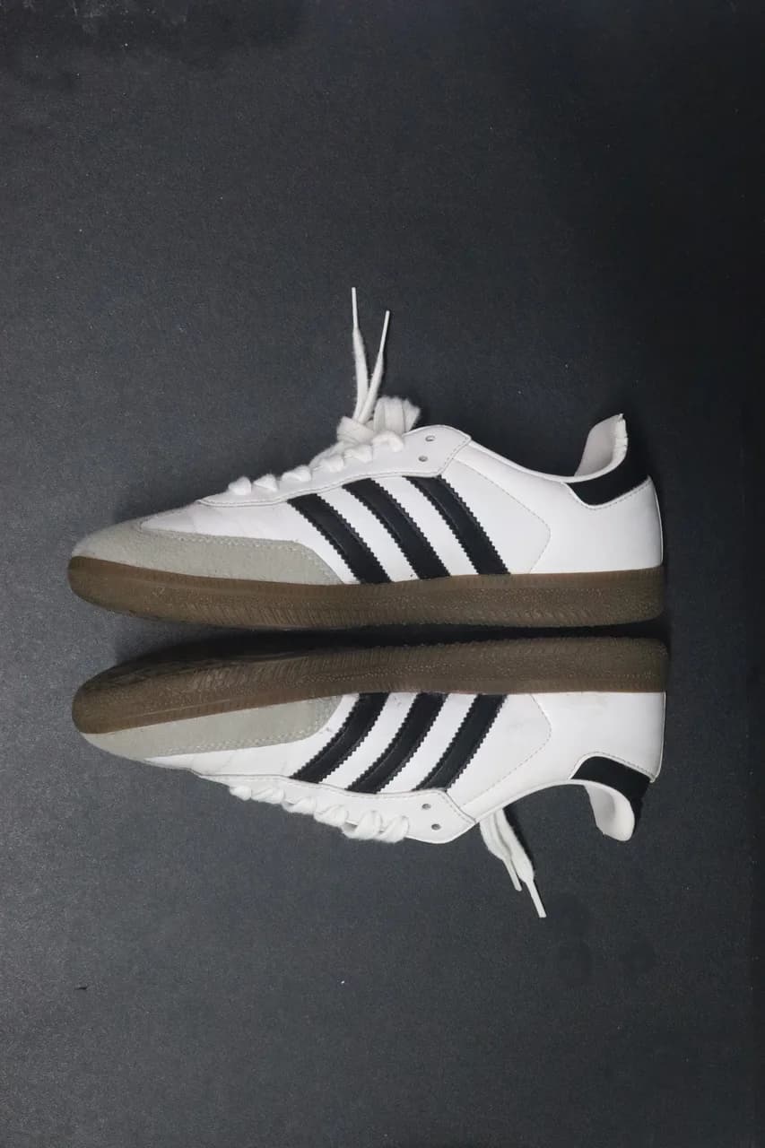 Sau khi spa phục hồi giày da lộn tại EXTRIM: adidas Samba hoàn thiện sạch đẹp