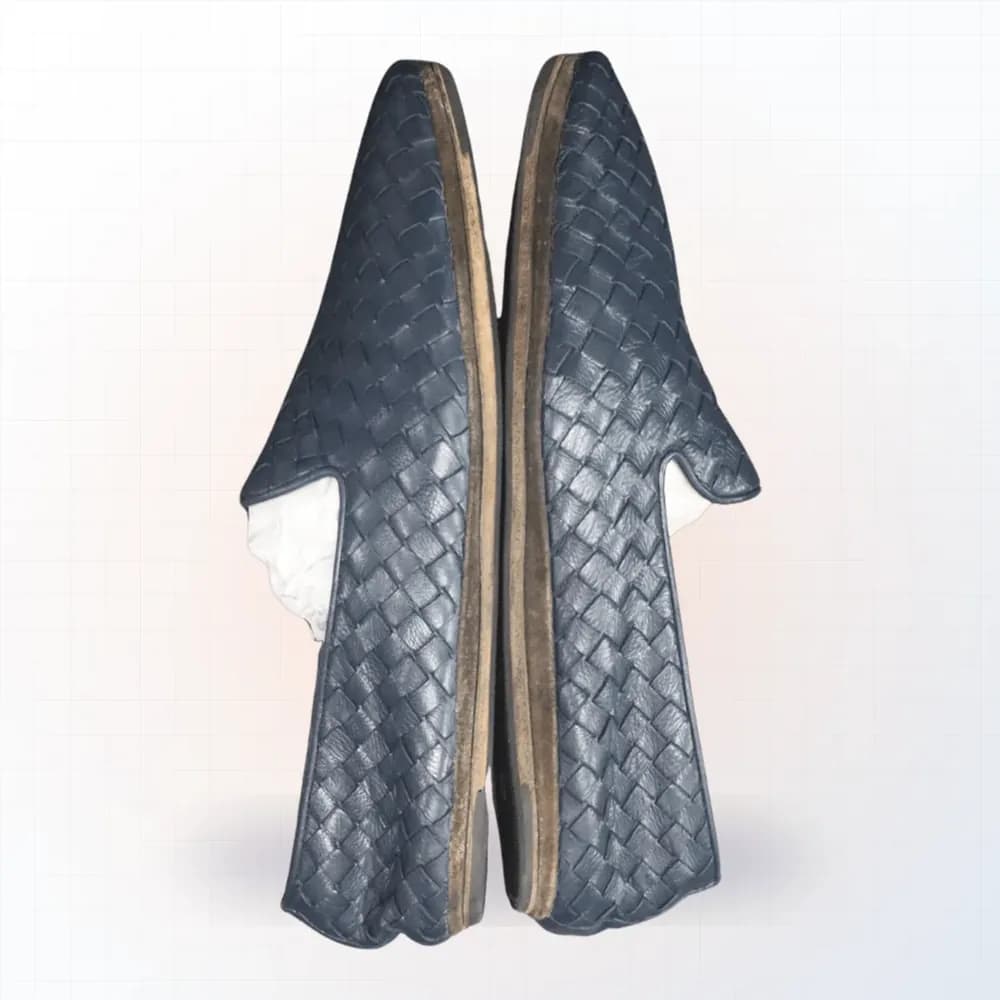 Loafer Bottega Veneta bạc màu sau khi phục hồi màu tại EXTRIM
