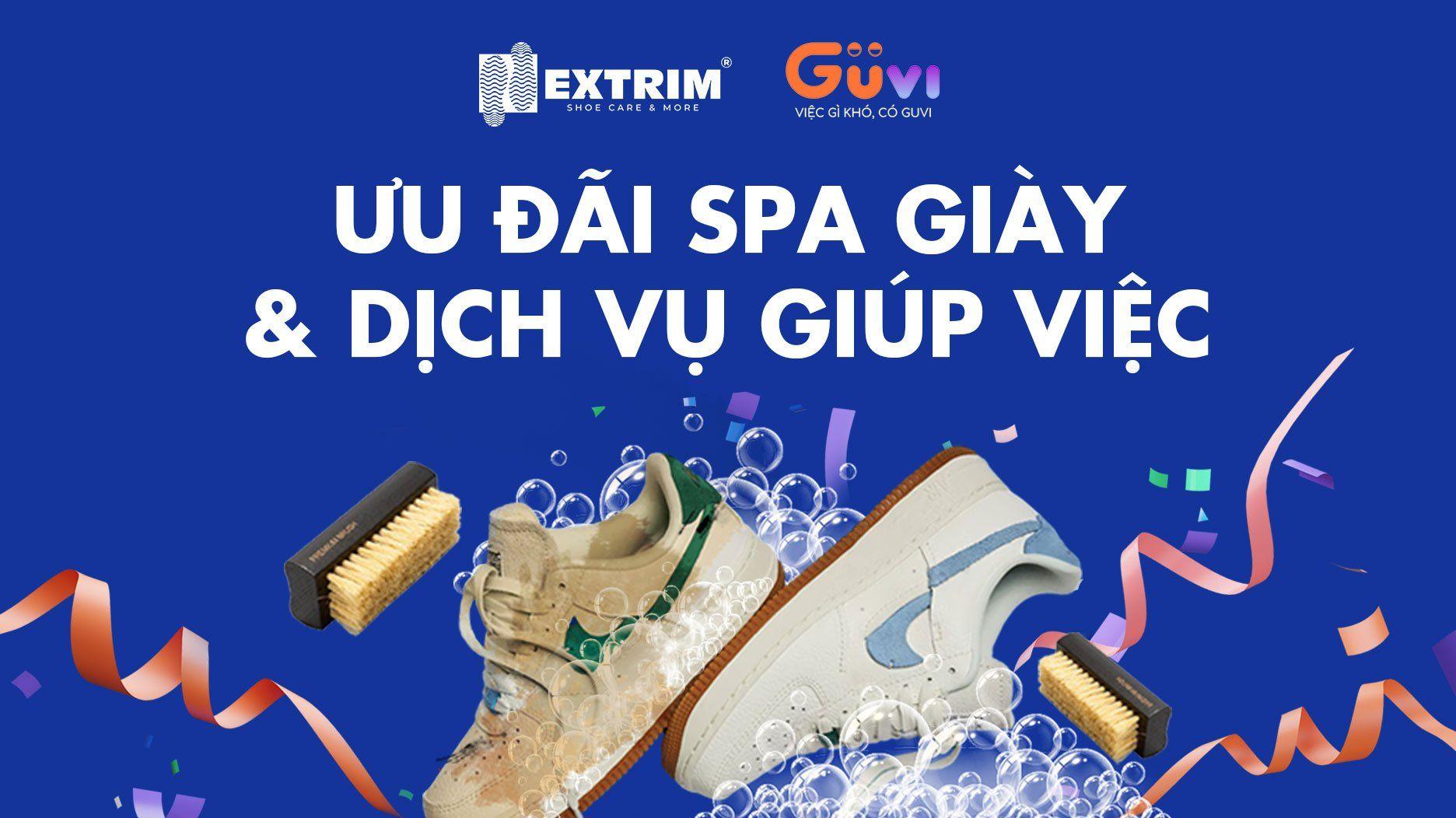 EXTRIM và GUVI hợp tác ưu đãi chăm sóc giày dép và nhà cửa toàn diện
