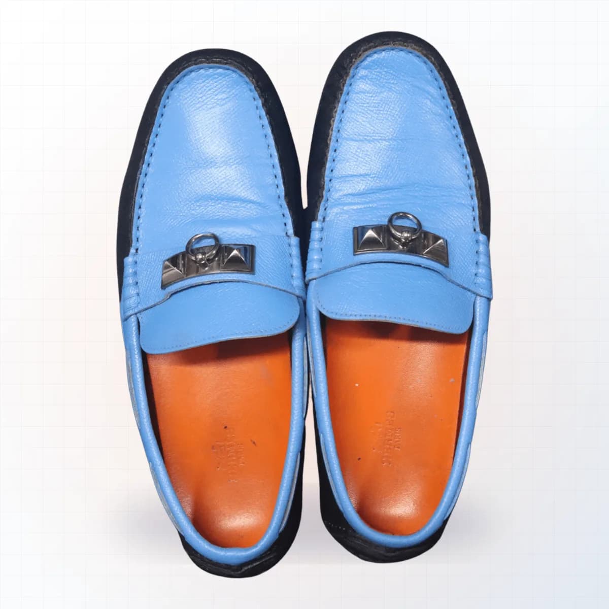 Giày loafer Hermes sau khi repaint tại EXTRIM.