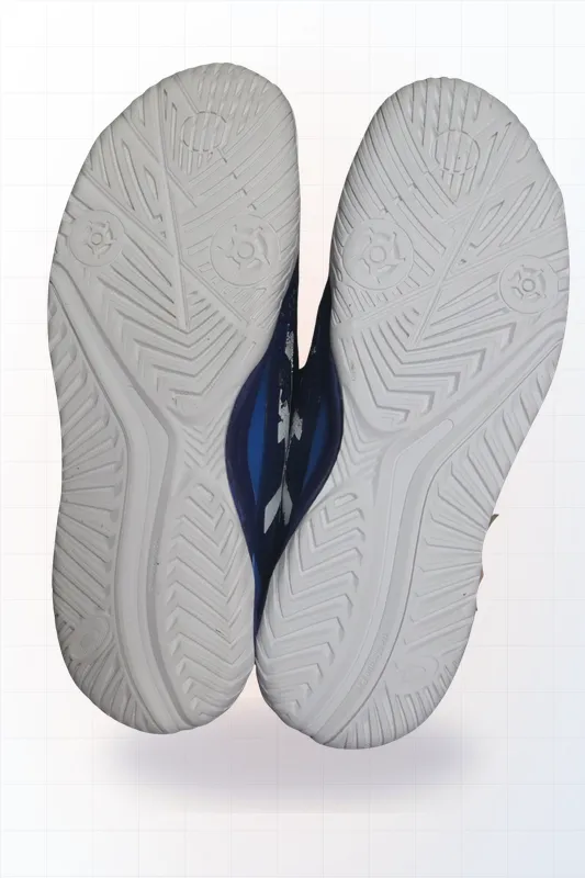 Sneakers with worn sole — Pickleball sole capping (after)